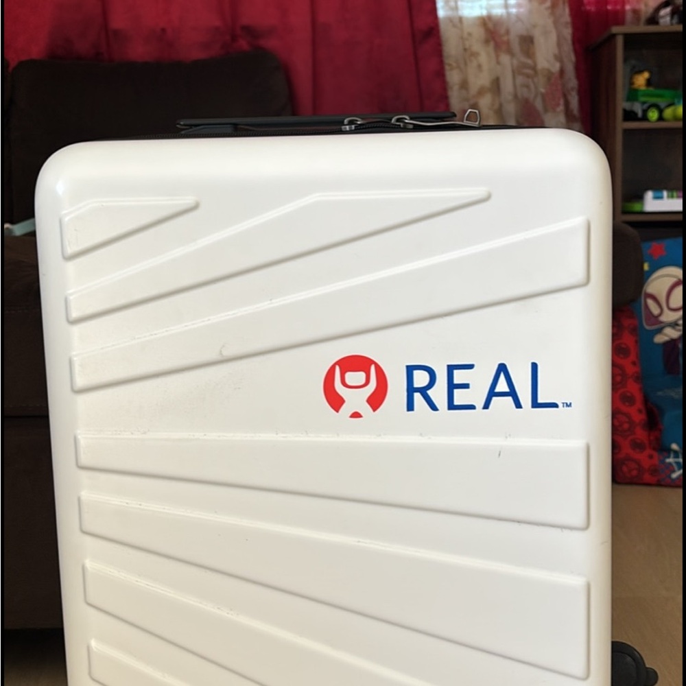 REAL White Hard-Shell Carry-On Luggage